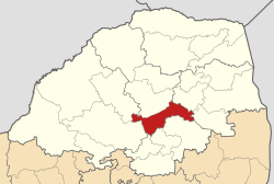 萊珀利-恩古姆比地方自治市在林波波省的位置