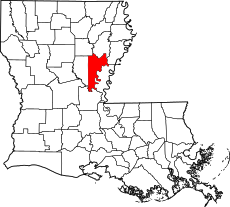 Map of Louisiana highlighting Catahoula Parish.svg