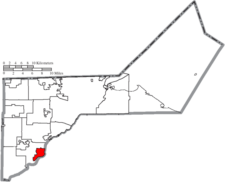 File:Map of Lucas County Ohio Highlighting Waterville City.png