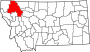 Map of Montana highlighting Flathead County.svg