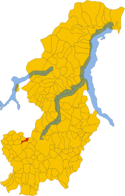 Kommunen Parès tidigare läge i Como