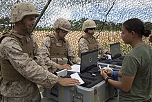 Personnel in a training exercise Marine evacuation training saves lives, gives hope 140821-M-RS352-005.jpg