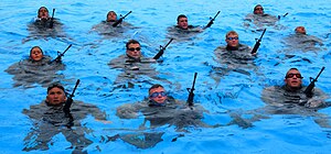 Students of the Marine Combat Instructor Water...
