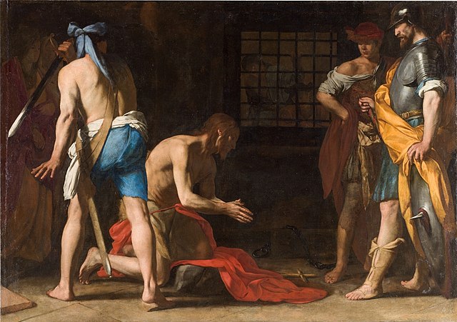 Beheading of St John the Baptist by Massimo Stanzione, 1635