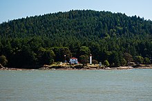 Active Pass Lighthouse on Mayne Island Mayne Island lighthouse.jpg