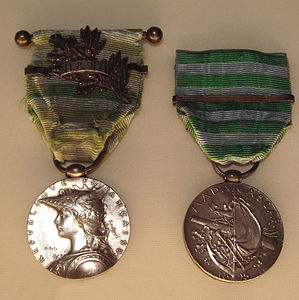 Médaille de la seconde expédition de Madagascar en 1895.