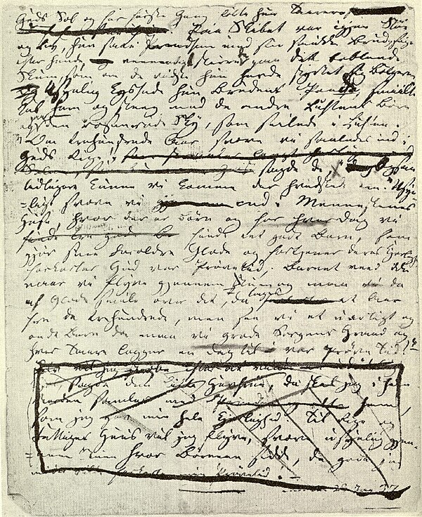 Original manuscript, last page