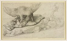 Michelangelo, The Punishment of Tityus, c. 1532 Michelangelo Buonarroti - Tityus - WGA15503.jpg
