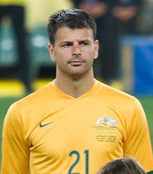 Sterjovski with Australia in 2007 Mile Sterjovski.jpg