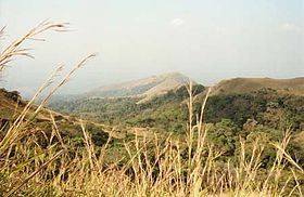 Vista na área do Monte Nimba.