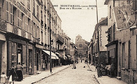 Montreuil sous Bois.Rue de l'église