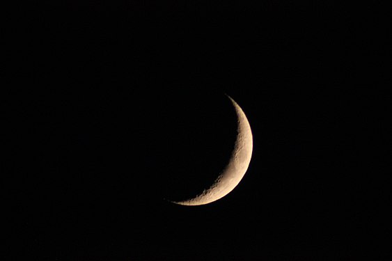 Moon in the Sky at Night