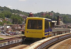 Illustrasjonsbilde av artikkelen Personal rapid transit from Morgantown