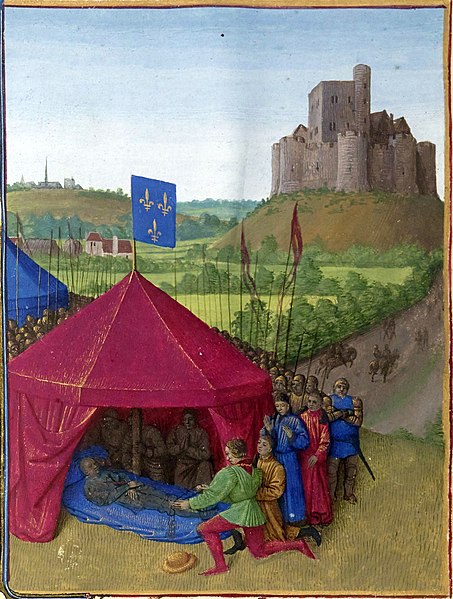 Death of Bertrand du Guesclin, by Jean Fouquet