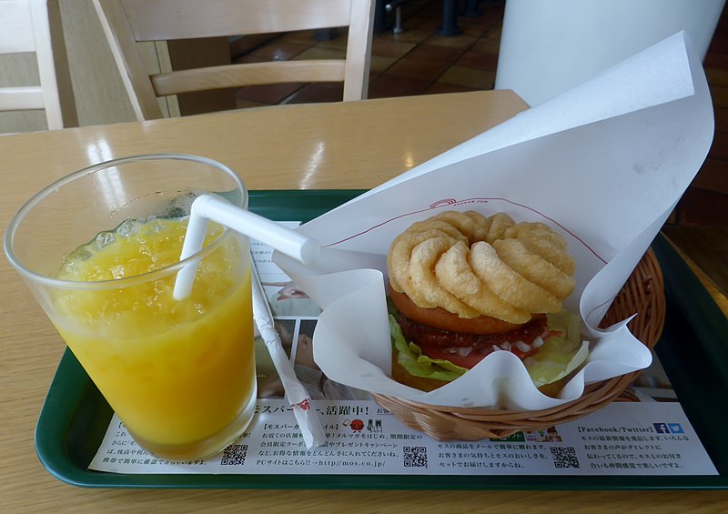 File:Mosdo French cruller with orange juice.JPG