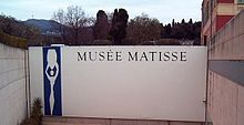 Entrée du musée Matisse de Nice.