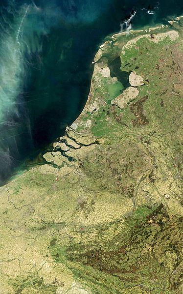 The Low Countries as seen from space