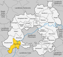 Kaart van Neuenbürg