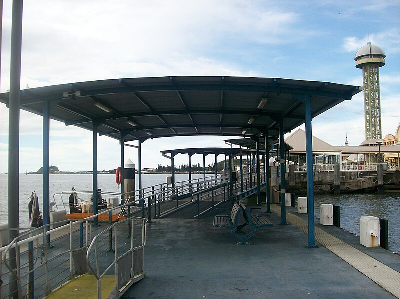 File:Newcastle ferry wharf, looking to exit.JPG