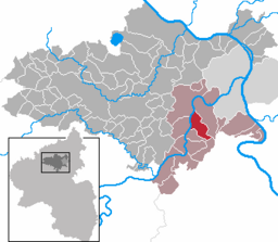 Läget för Niederfell i Landkreis Mayen-Koblenz