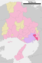 Nishinomiya in Hyogo Prefecture Ja.svg