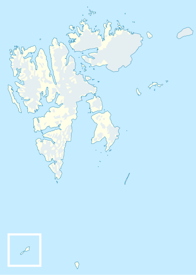 Mapa konturowa Svalbardu