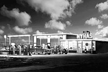 Archive photo of a Nynas petrol station in Sweden during the 1950s. NynasPetrolStation.jpg