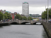 O'Connell Bridge viewed from upstream OConnellBridgeDublin.jpg