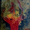 Obraz rakvického malíře Miloše Mlhy Uhrina
