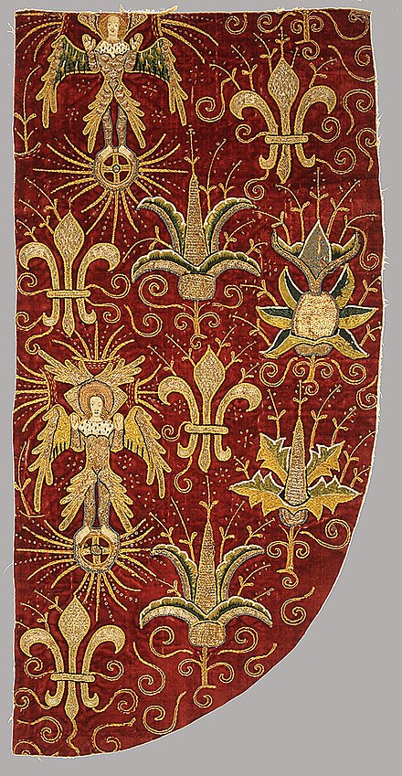 Section of a 15th-century English chasuble