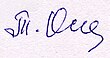 semnătura lui Taisiya Sergeevna Osintseva