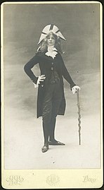 Otto Wegener circa 1900, portrait of Renée Vivien
