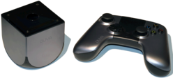 Ouya video game microconsole (9172860385) with transparency.png