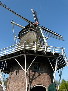 Havelter Molen, Havelte windmill in Drenthe, the Netherlands