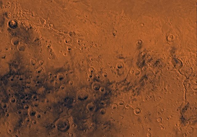 Image of the Aeolis Quadrangle (MC-23). The northern part contains Elysium Planitia. The northeastern part includes Apollinaris Patera. The southern p