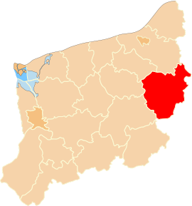 Poloha powiatu v rámci Západopomoranského vojvodstva