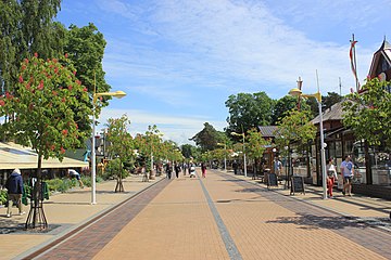 Den största gågatan är gatan J. Basanavičius