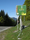 Yol işareti Col de Mente.jpg