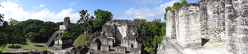 File:Panorama from North Acropolis - Gran Plaza - Tikal Archaeological Site - Peten - Guatemala (15249316484).jpg