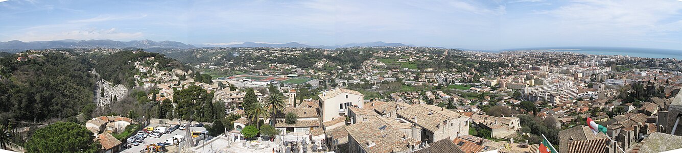 view from Cagnes castle