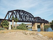 The Arizona and California Railroad Bridge a.k.a. “The Colorado River Bridge”.