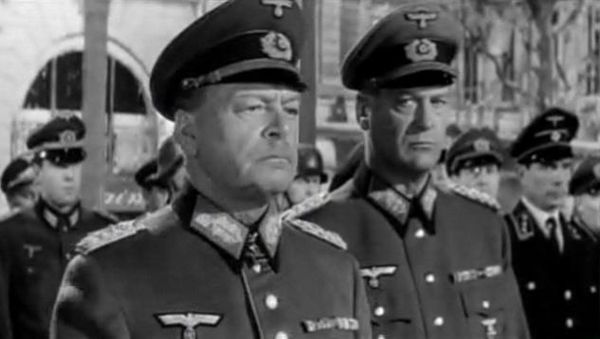 Paul Hartmann (à gauche) et Curd Jürgens, dans Le Jour le plus long (1962)