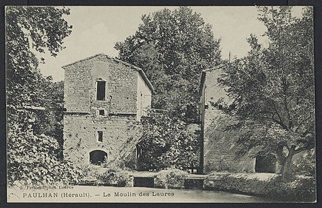 Le Moulin des Laures : carte postale de la 1e moitié du XXe siècle.