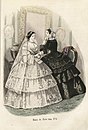 Brudklänning och visitklänning, 1856.