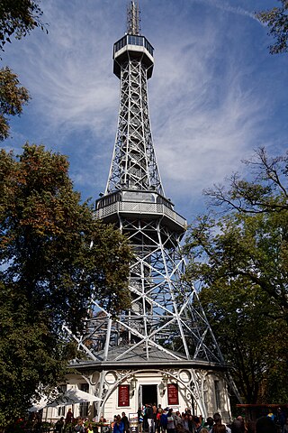 <span class="mw-page-title-main">Petřín Lookout Tower</span> Tower in Prague, Czech Republic