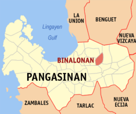 Kaart van Binalonan