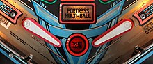 Flippers allow the player to redirect the ball. Pinball Flippers - Demolition Man.JPG