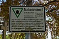 * Nomination Sign for a natural monument in Berlin --MB-one 21:16, 20 March 2022 (UTC) * Withdrawn Appears underexposed. --Tagooty 03:31, 21 March 2022 (UTC) @MB-one: --Tagooty 02:51, 27 March 2022 (UTC) Thanks for the review. Will try to fix.  I withdraw my nomination for now. --MB-one 16:18, 27 March 2022 (UTC)