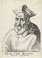 Portret van de Italiaanse kardinaal Cesare Baronio Cæsar Card. Baronivs (titel op object) Portretten van kardinalen (serietitel), RP-P-1909-4584.jpg