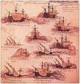 البحرية البرتغالية في المحيط الهندي التي هزمتها البحرية المصرية المملوكية في معركة شول في الهند 1502 ومعركة ديو في الهند 1509